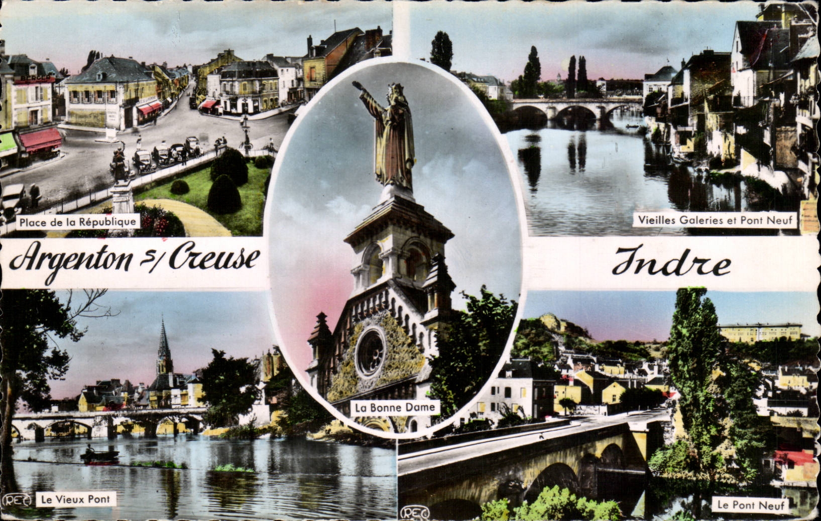 CPSM Nickle silver on Hollow Place of the Republic Old women galleries Old man bridge new Bridge