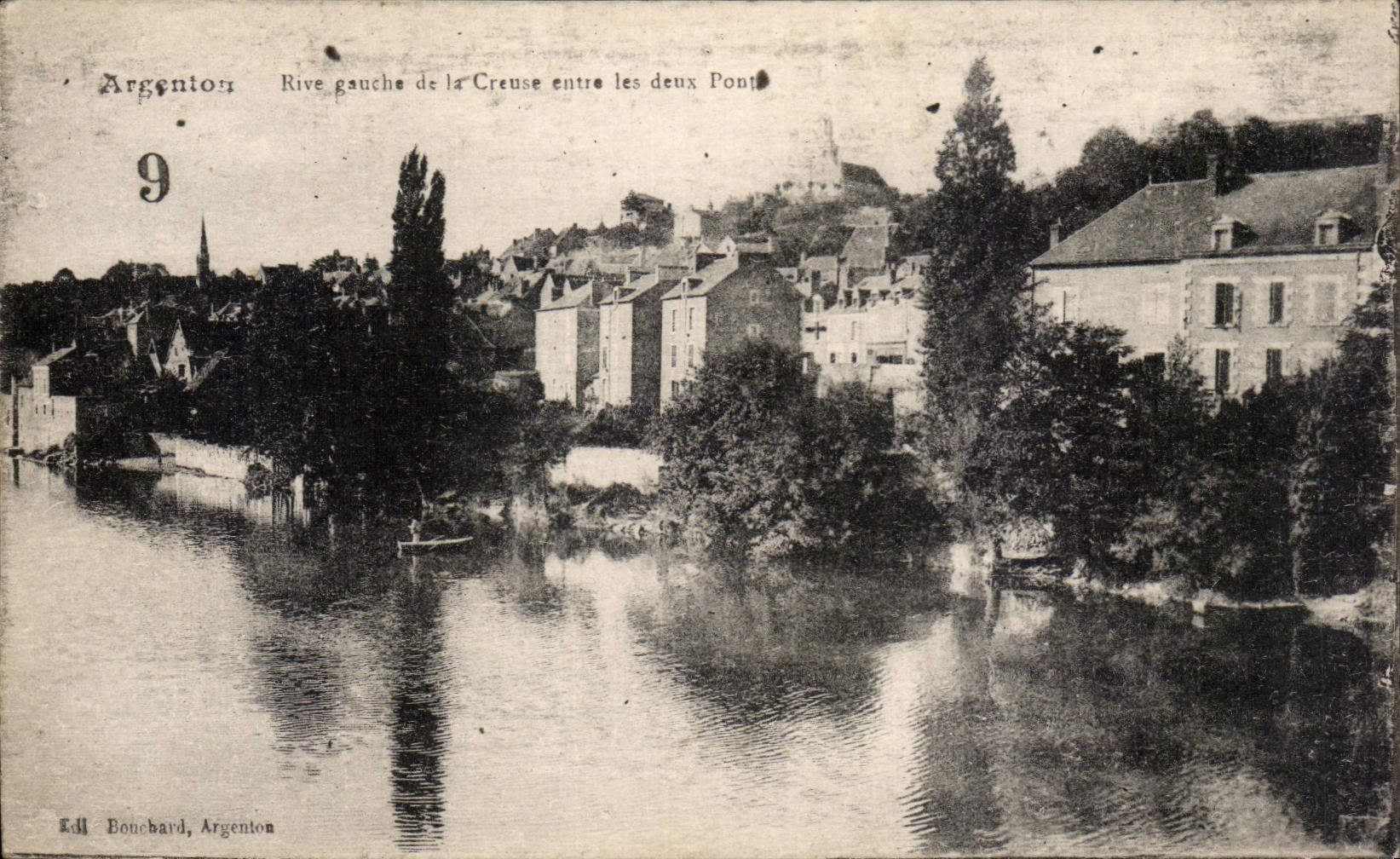 CPA Argenton on Hollow Left bank of Hollow enters the two bridges