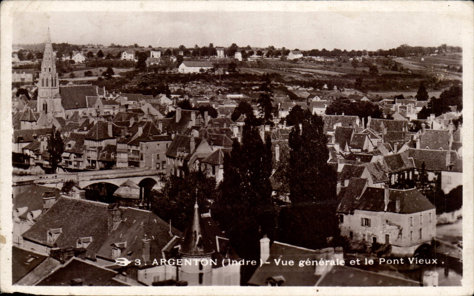 CPA Nickle silver on Hollow View and the old bridge