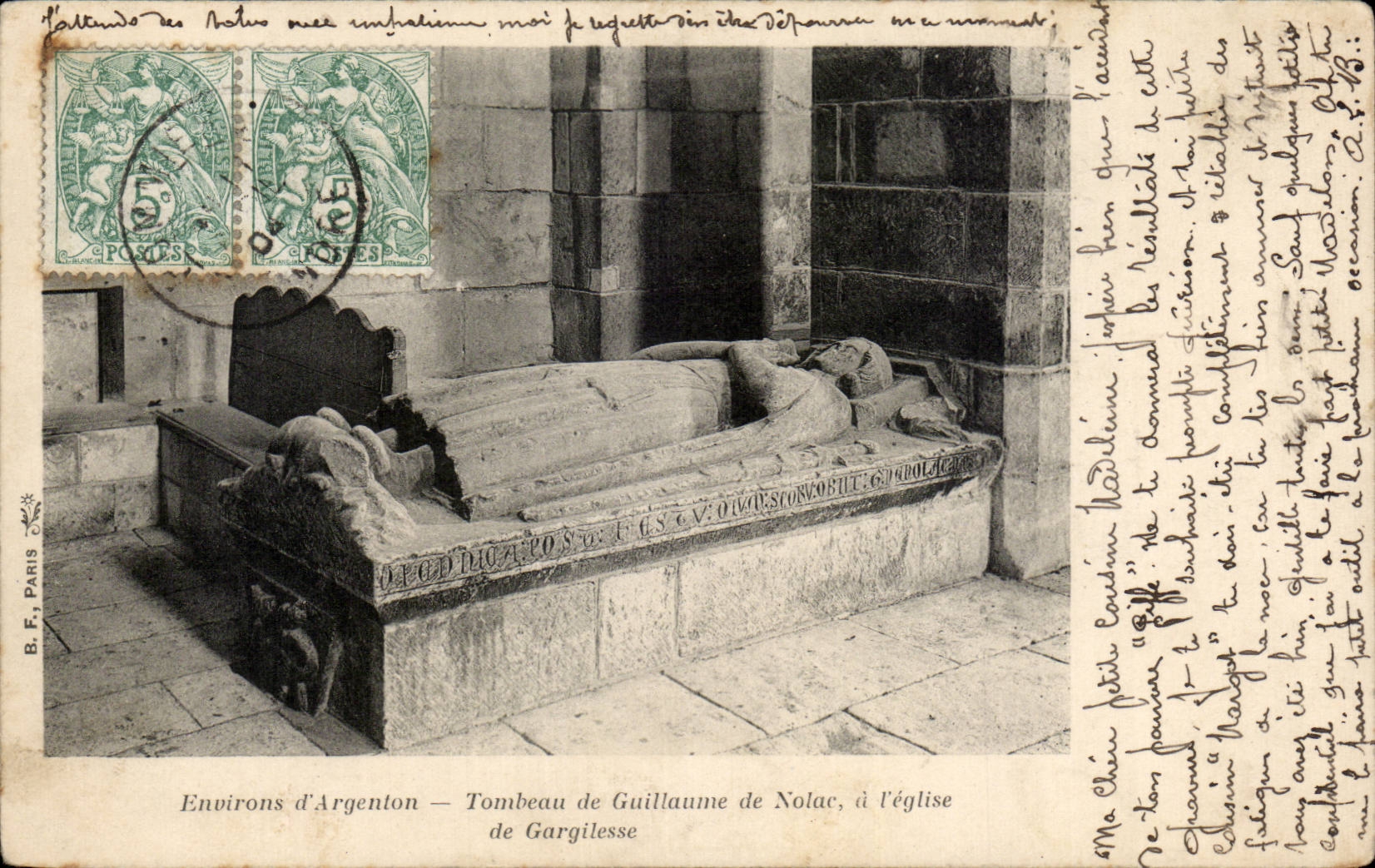CPA Surroundings of Nickle silver tomb of Guillaume de Nolac to the church of Gargilesse