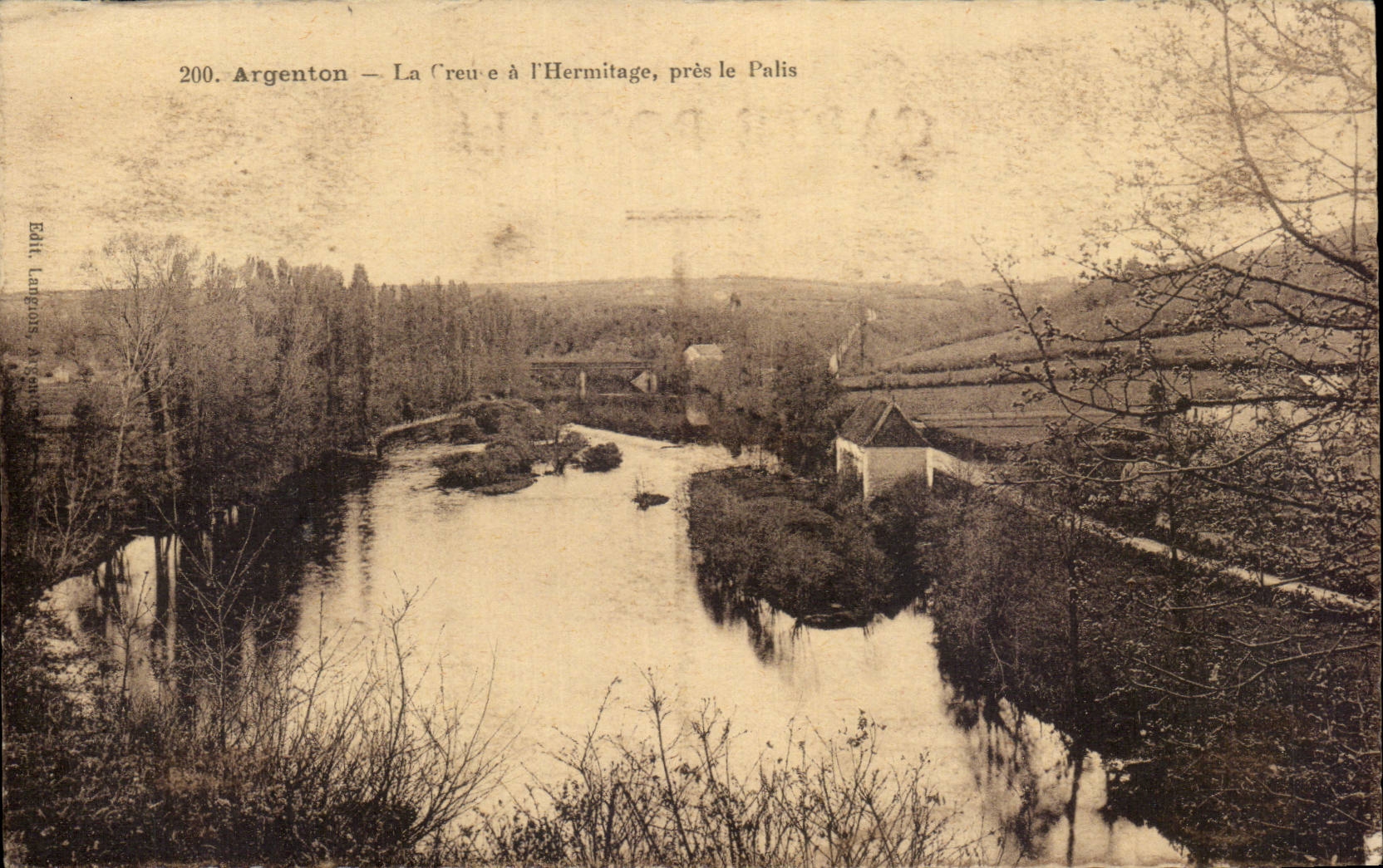 CPA Nickle silver on Hollow the Hollow one with the Hermitage close the Pale