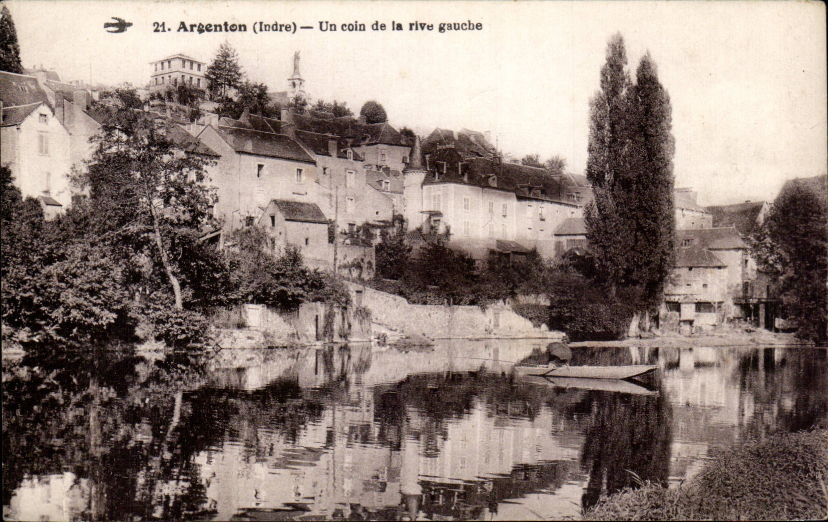 CPA Nickle silver on Hollow a corner of left bank