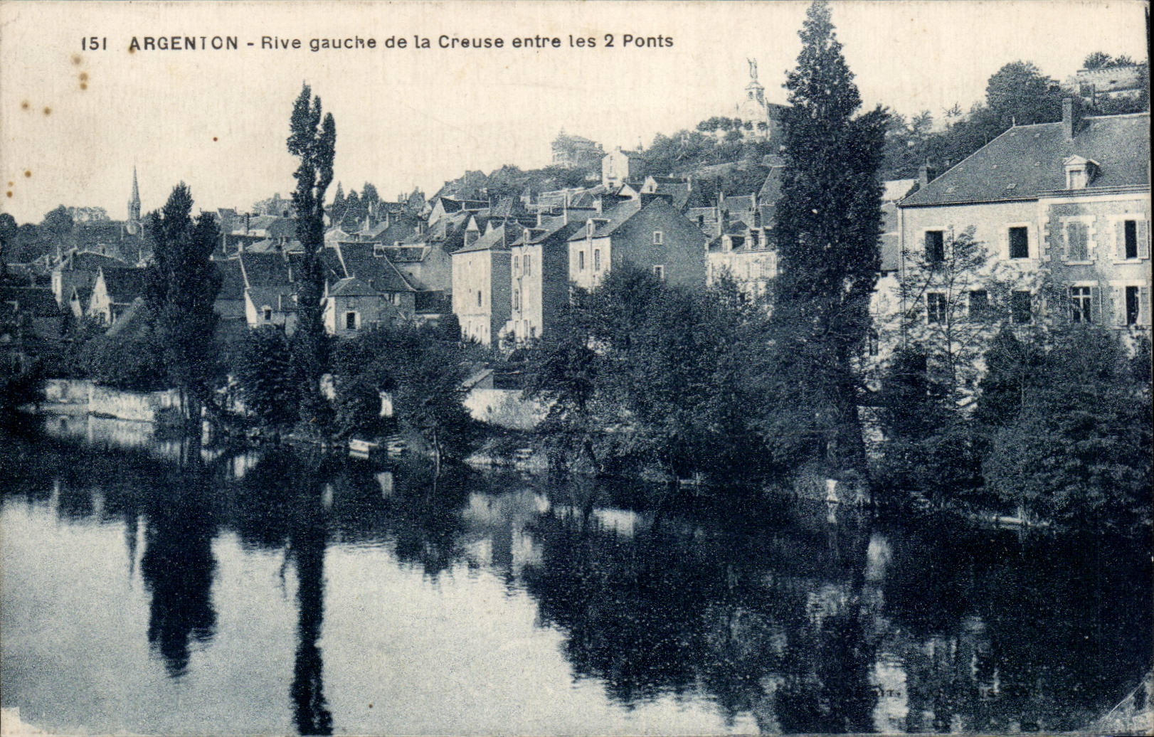 CPA Argenton en el banco izquierdo hueco del hueco entra en los 2 puentes