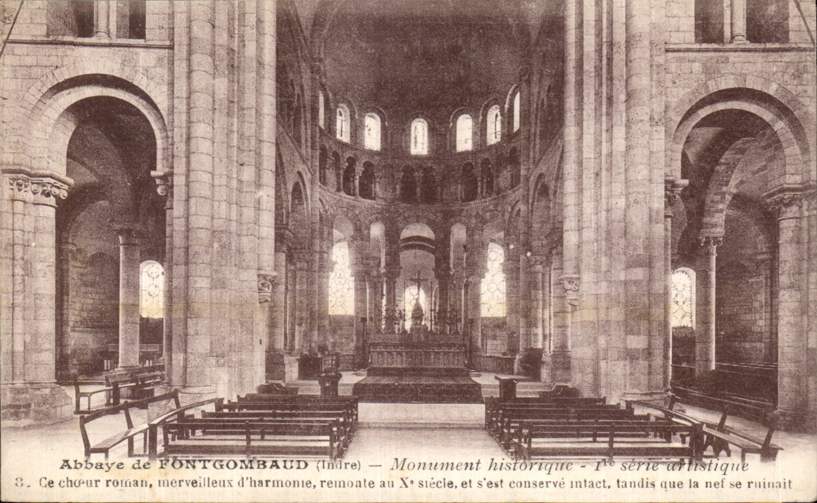 Abadia de CPA del estribillo del romance de Fontgombaud