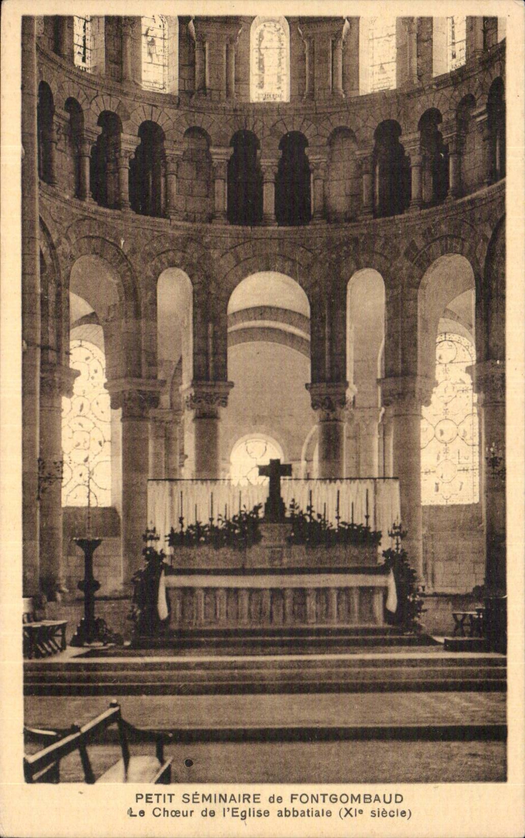 Pequeno seminario de CPA de Fontgombaud Le chorus de la iglesia de la abadia