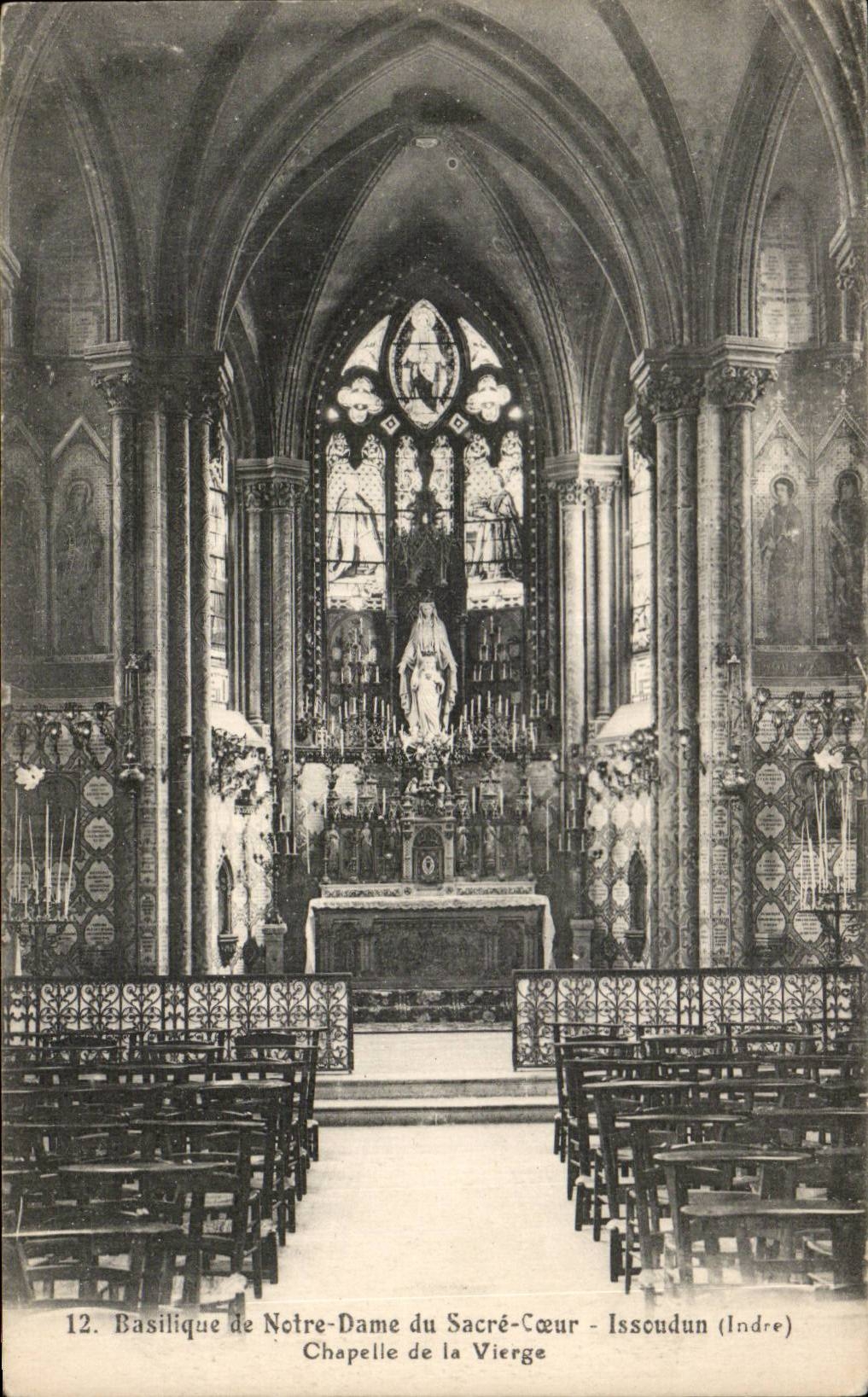 CPA Issoudun Basilica of Notre Dame of the Sacring Heart Vault of the virgin