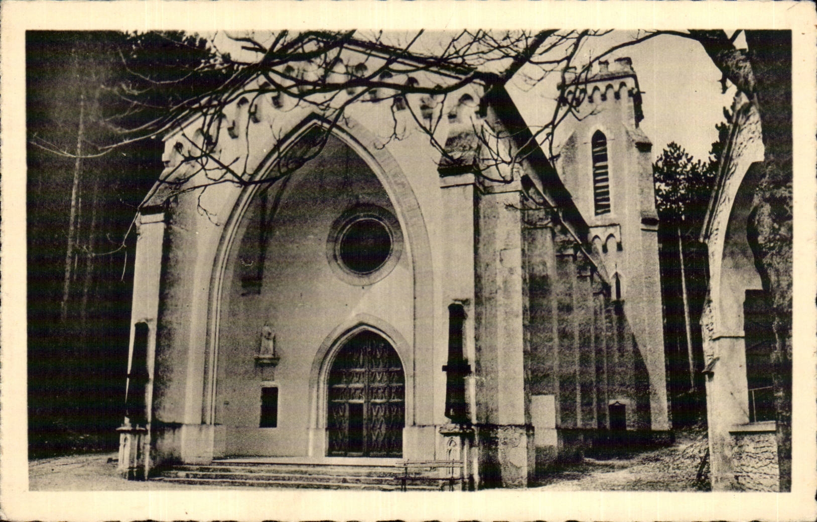 CPA ND of Fresnau Marsanne the outside of the large sanctuary