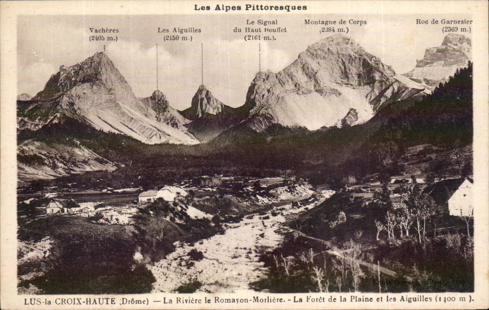 CPA the High Cross the river Romayon Morliere the drill of the plain and needles