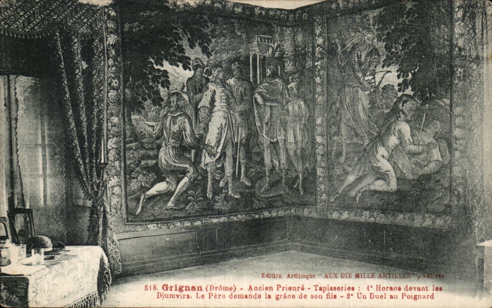 CPA Old Grignan prioress Horace Tapestries in front of Djumvirs