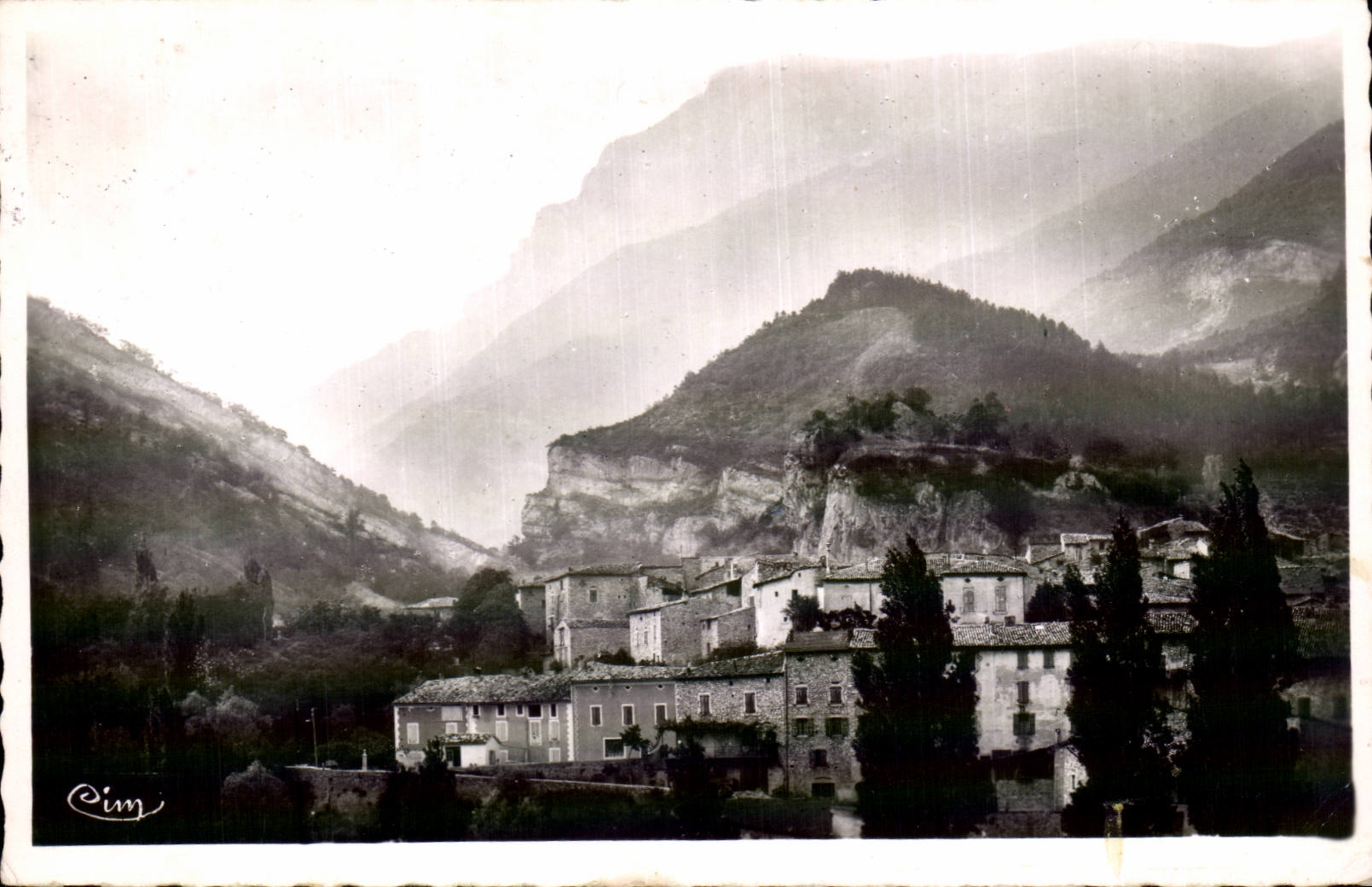 CPSM Chatillon in Diois Escaped on the city and the Mount Glandaz (alt 2045m)
