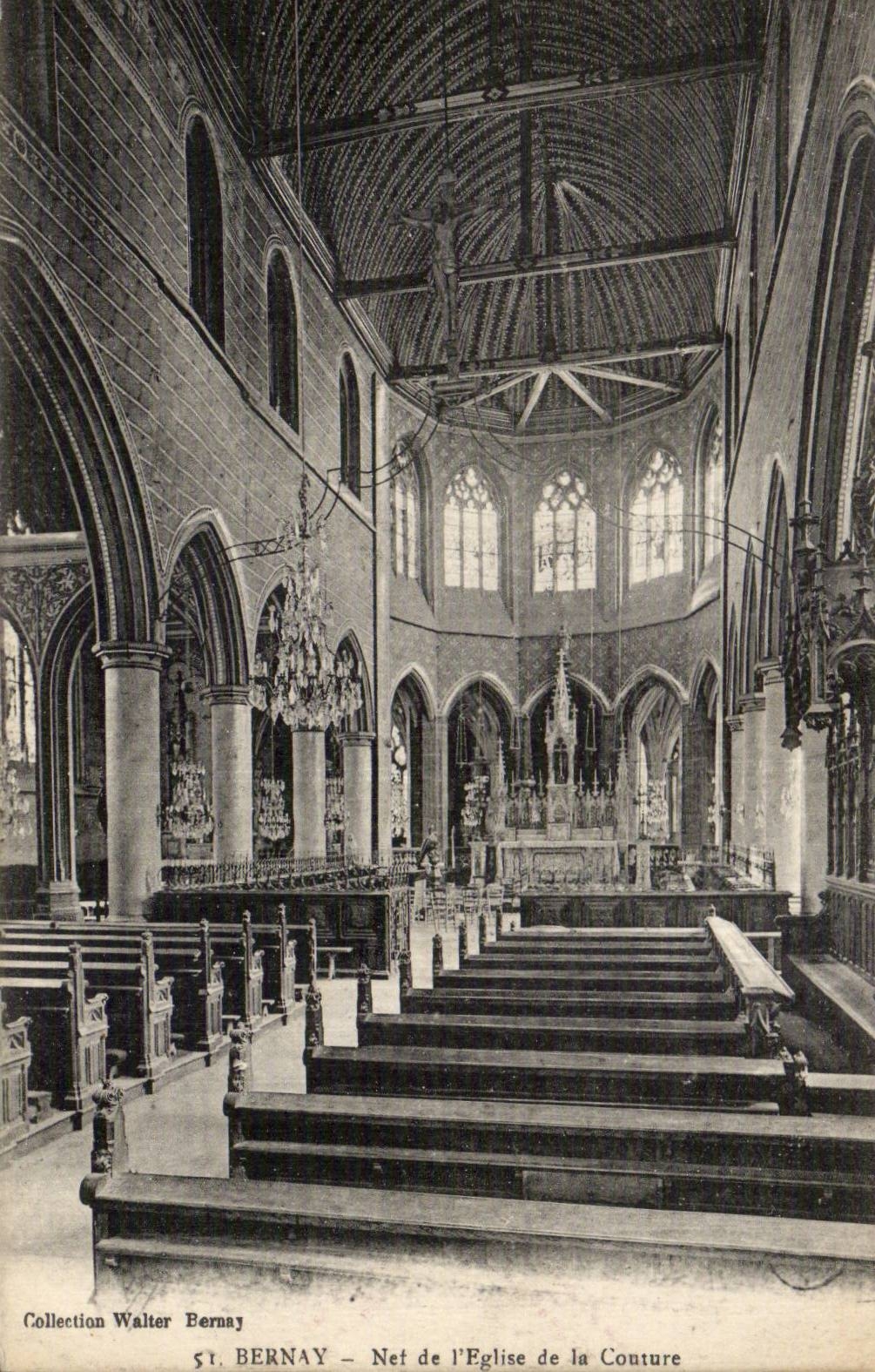 CPA Bernay Nave of the church of the Seam