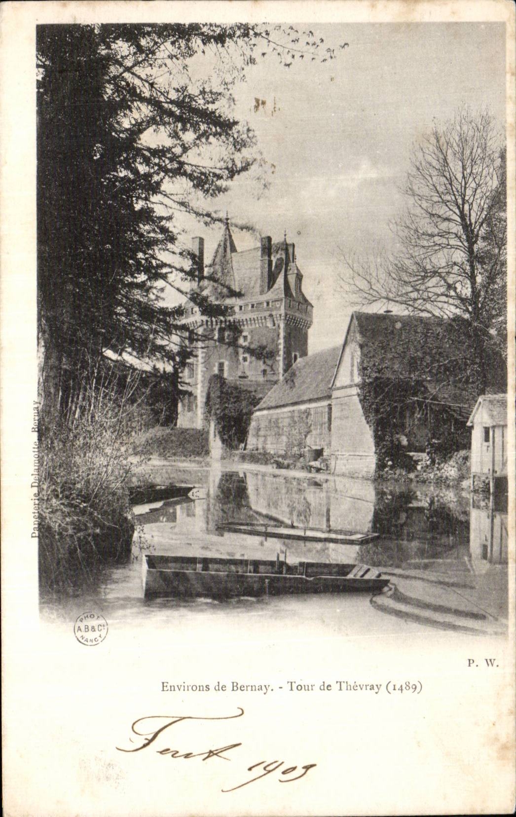 CPA Surroundings of Bernay Turn of Thevray (1489)