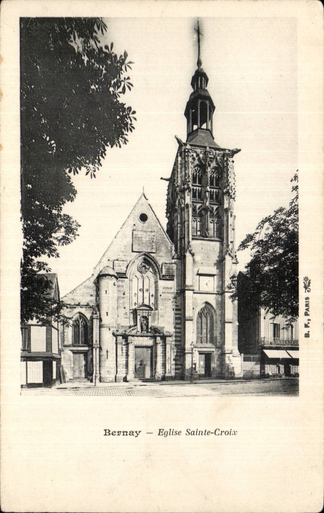 CPA Bernay Church Sainte Cross
