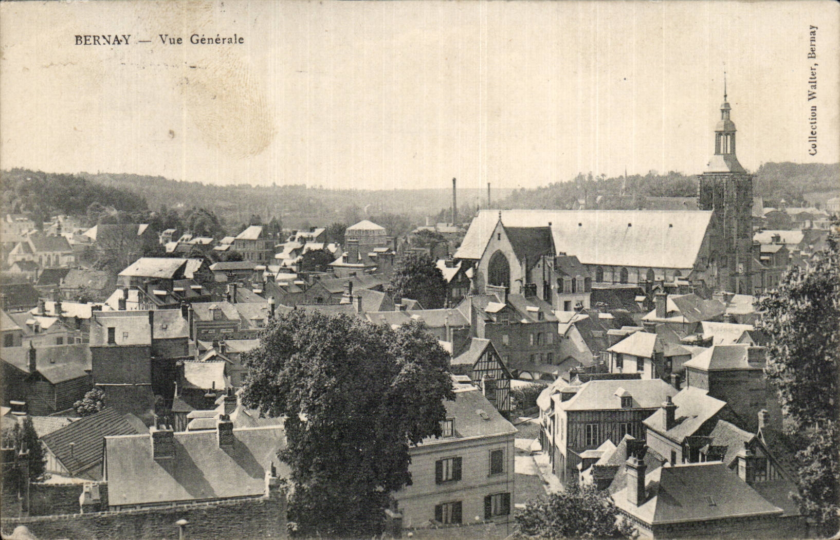 CPA Bernay Vue generale
