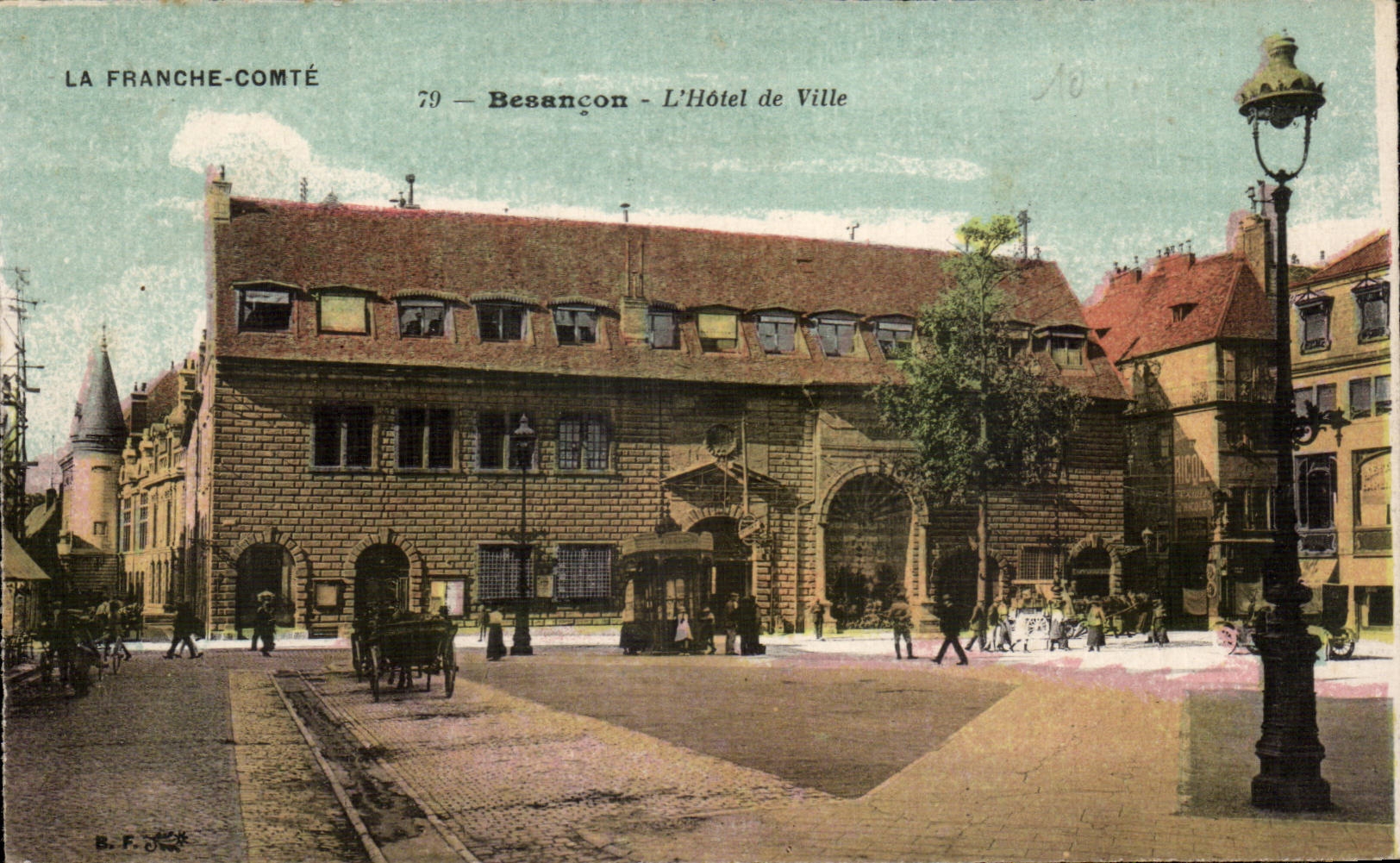 CPA Besancon les Bains the town hall