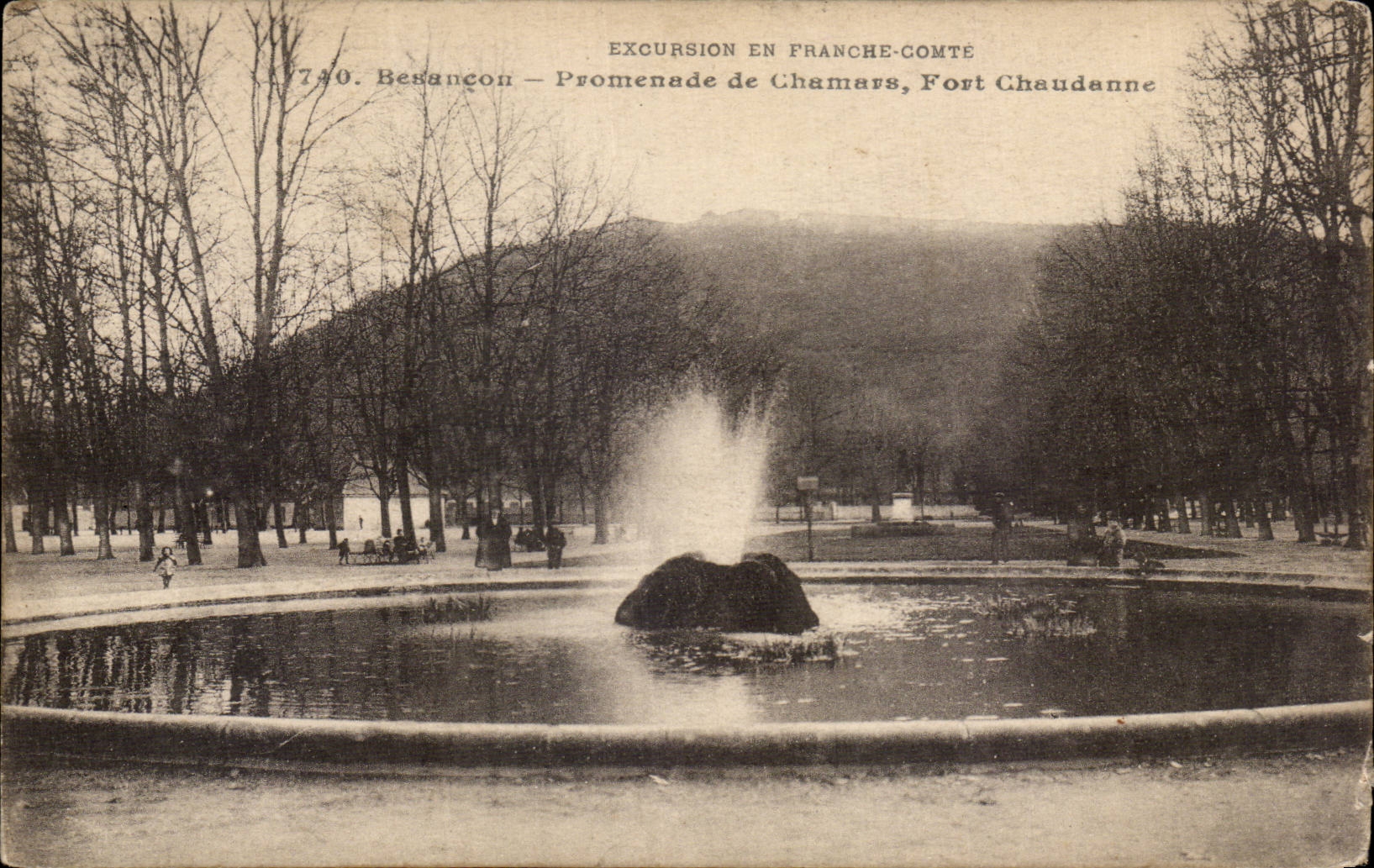 CPA Besancon les Bains Walk of Chamars Fort Chaudanne