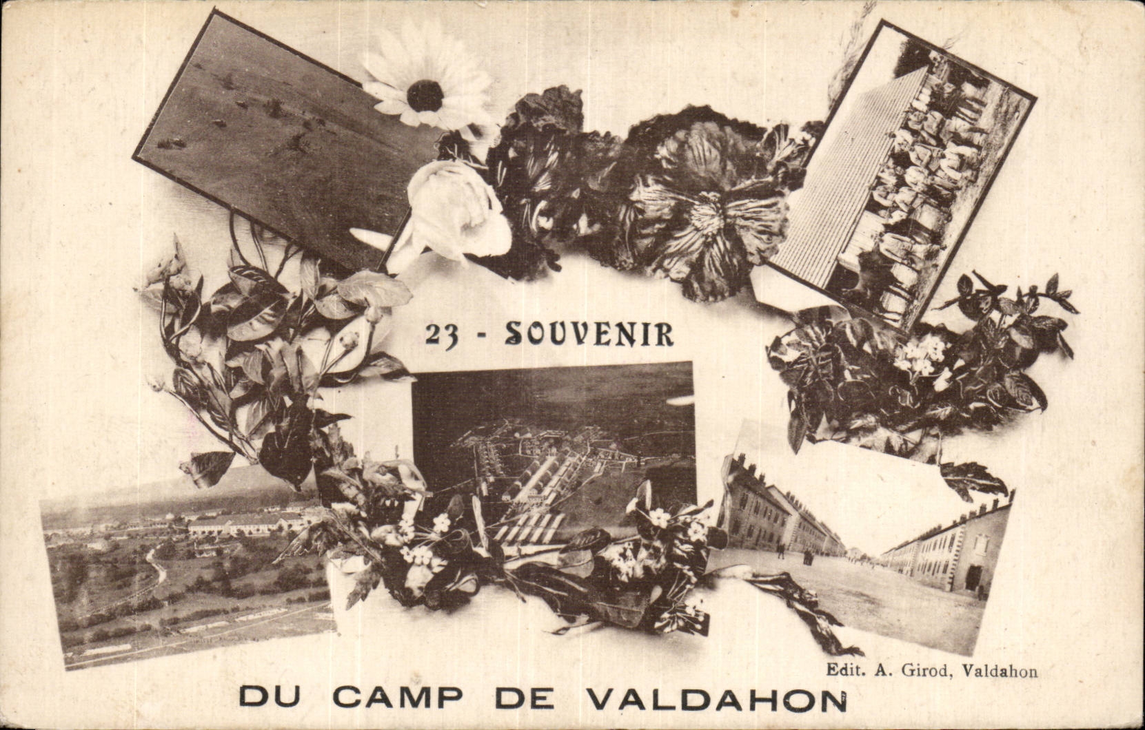 CPA Souvenir of the camp of Valdahon