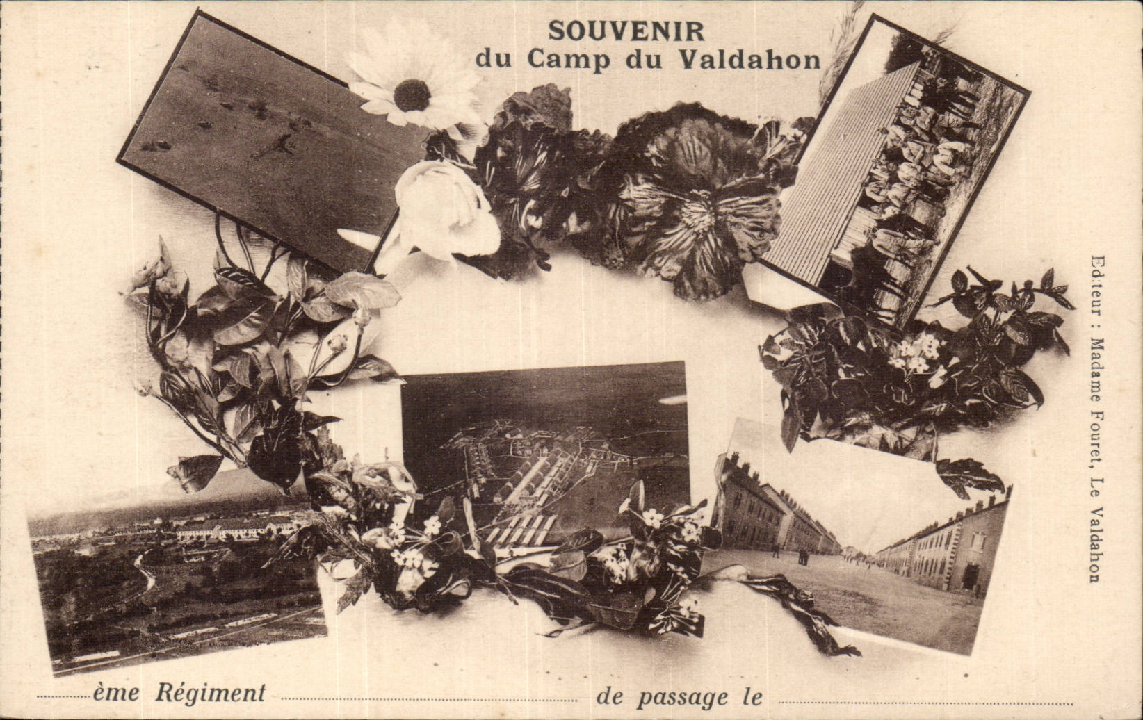 CPA Militaria Camp of Valdahon Souvenir