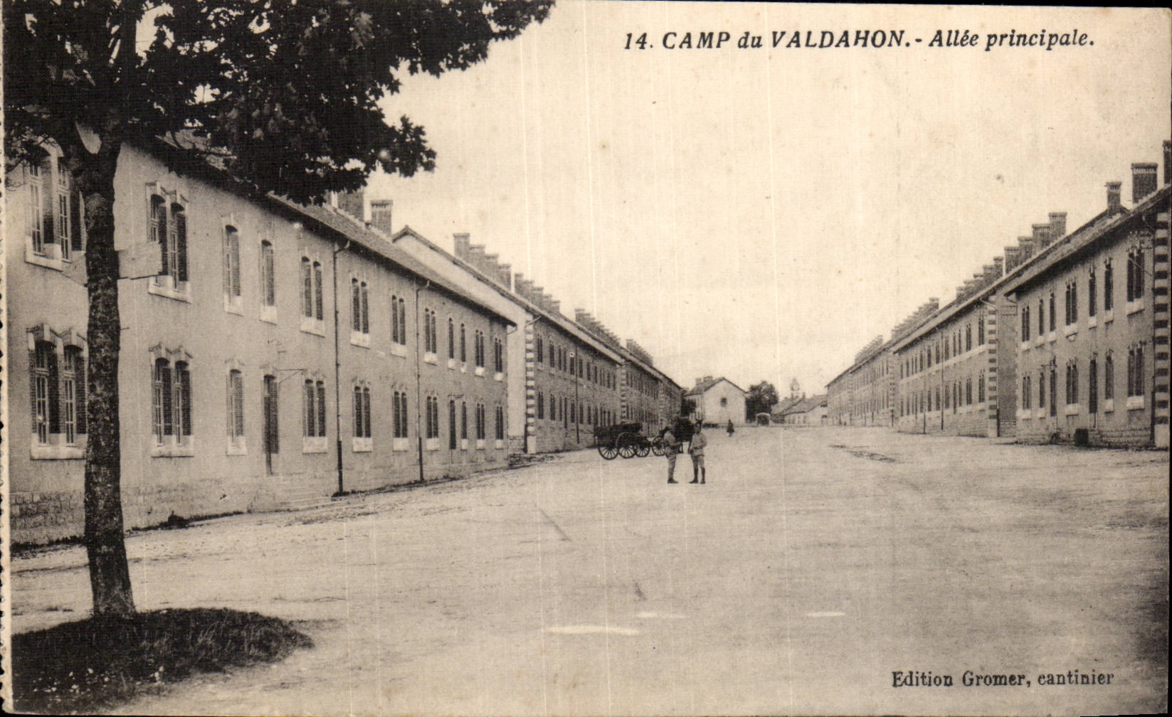CPA Militaria Camp of Valdahon Allee principal