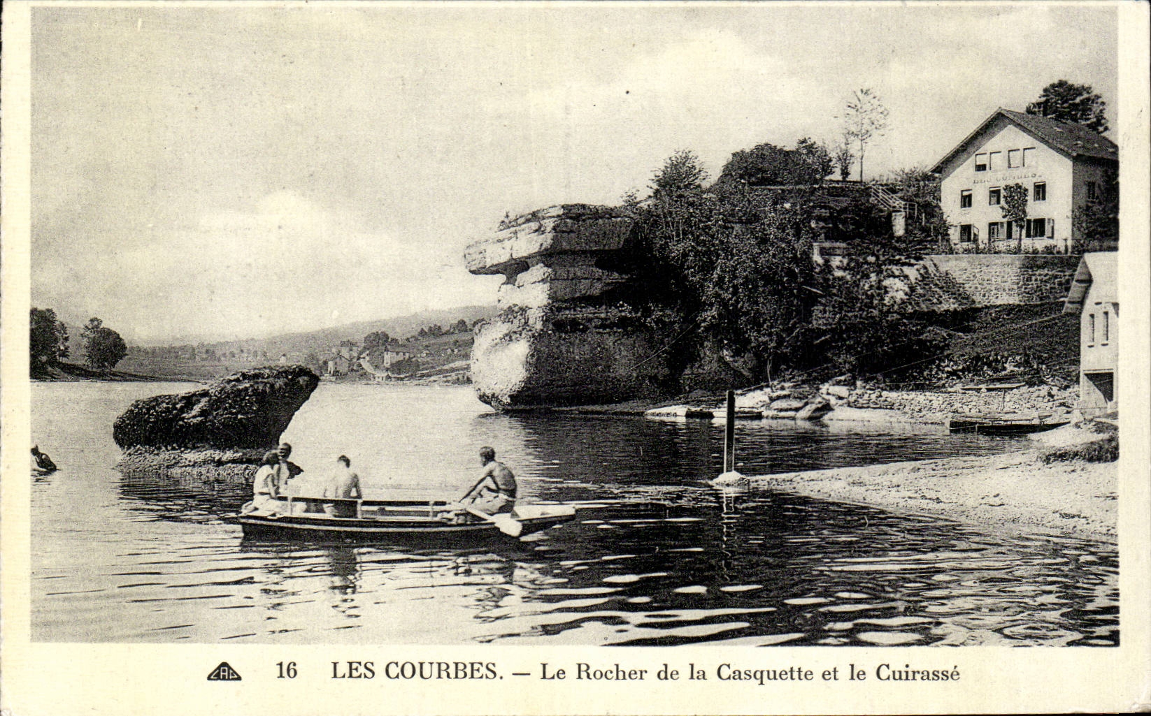 CPA Courbes Le rock of the cap and armours it