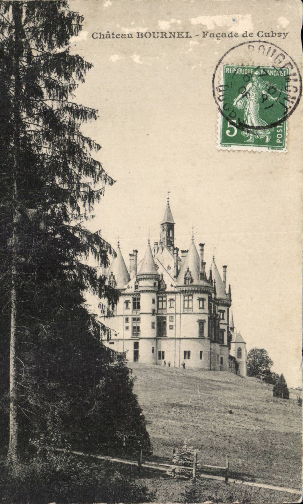 CPA Castle Bournel Frontage of Cubry