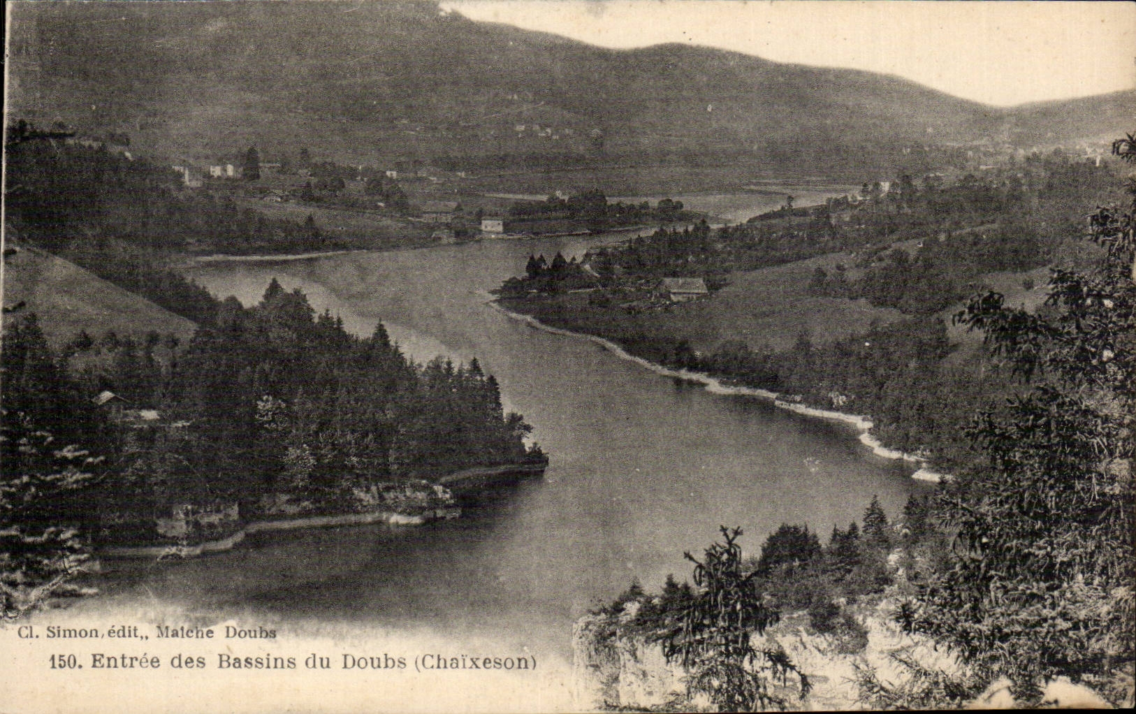 CPA Entrance of the basins of Doubs Chaixeson