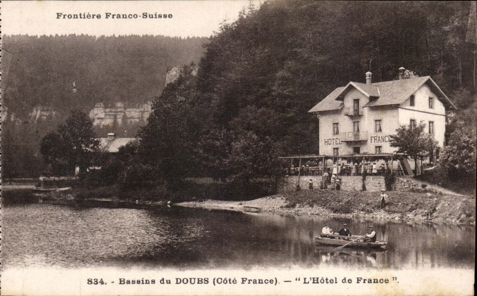 CPA Basins of Doubs the hotel of France