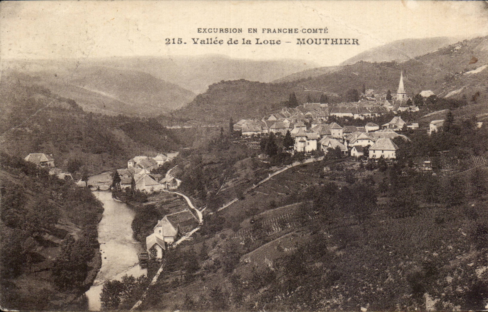 CPA Vallee of rents Mouthier