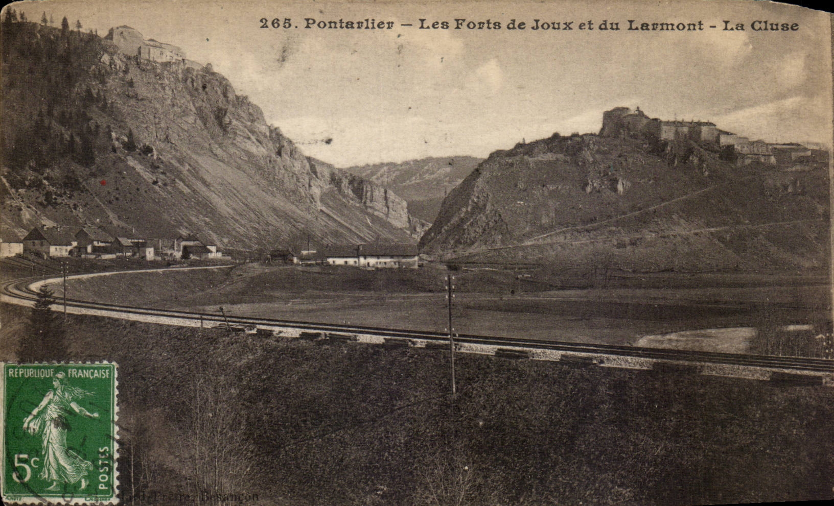 CPA Pontarlier forts of Joux and Larmont the cluse