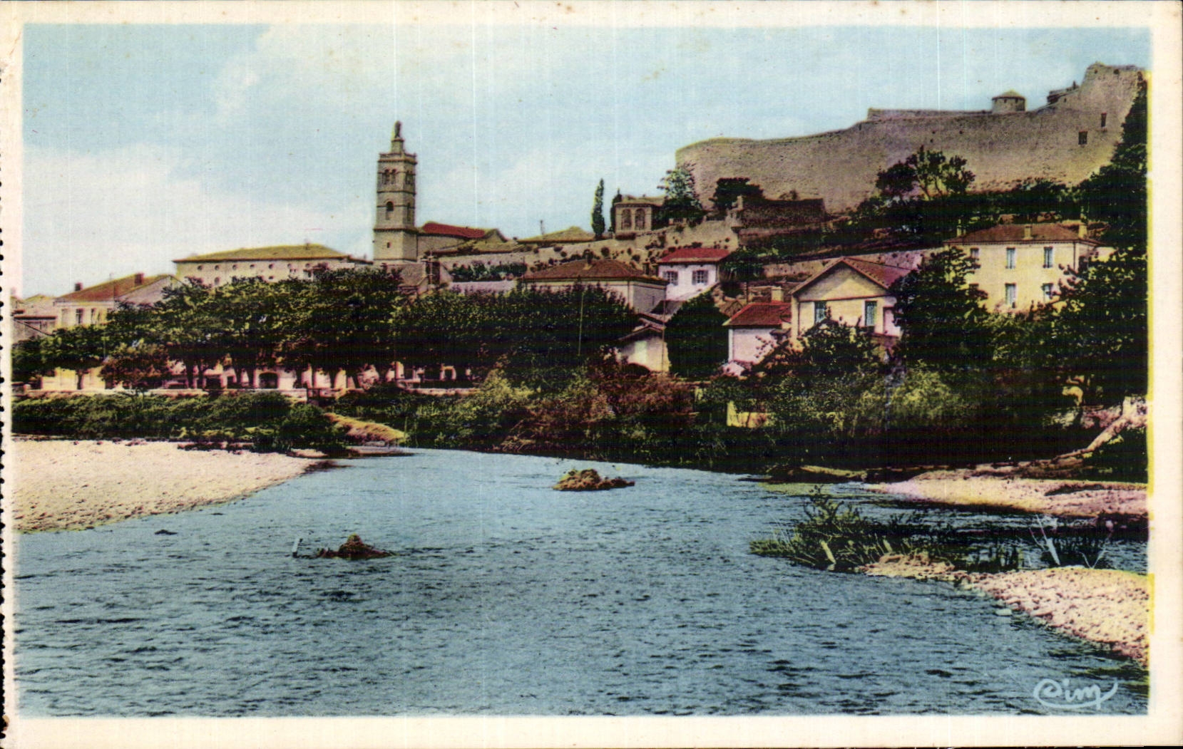 CPA Montelimar Le old man castle of Adhemar