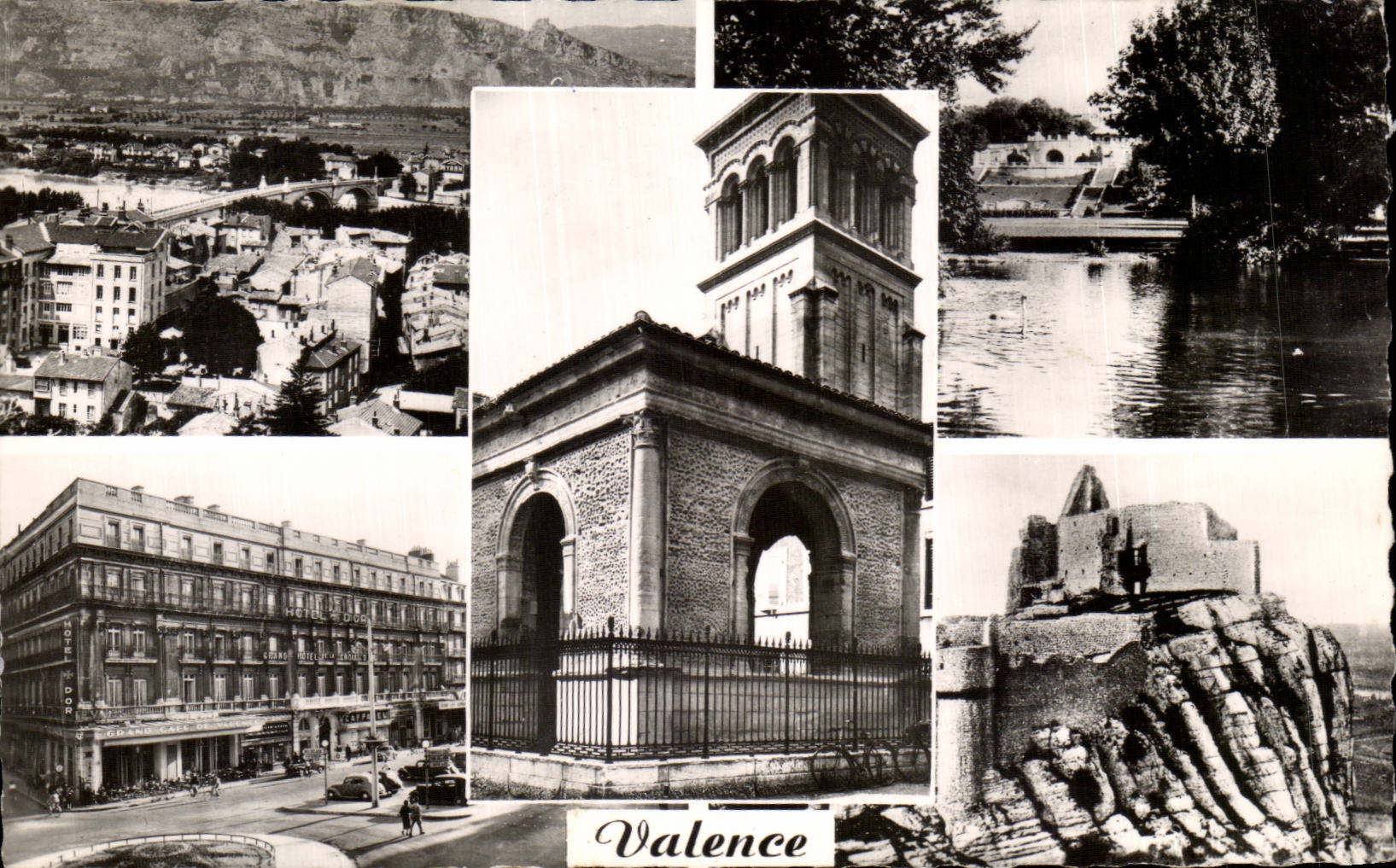 Valencia de CPSM en la opinion de Rhone Parc Jouvet sobre ruinas de pechinas de la republica de los lugares de Rhone Le de Crusol