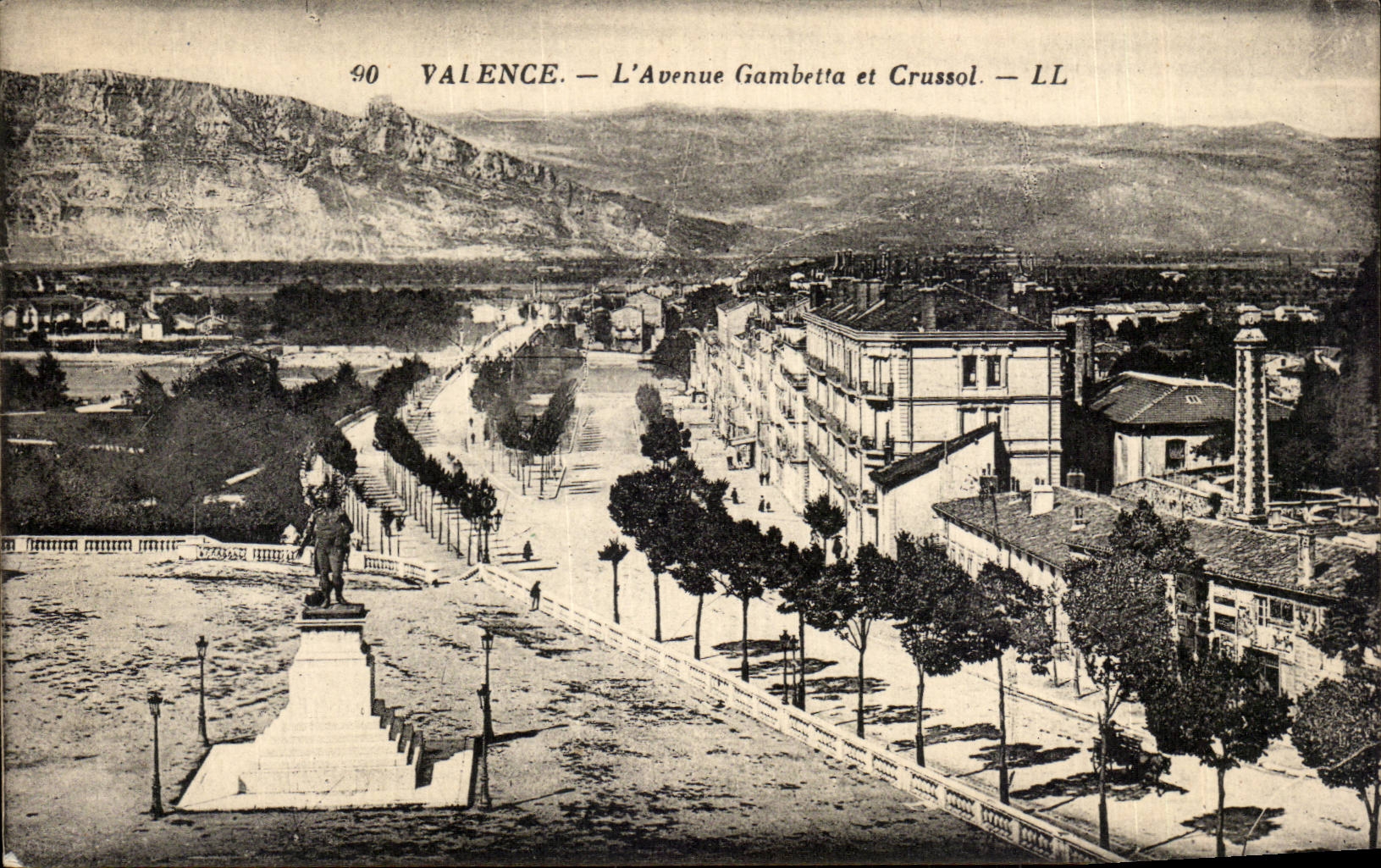 Valencia de CPA en el Rhone la avenida Gambetta y Crussol