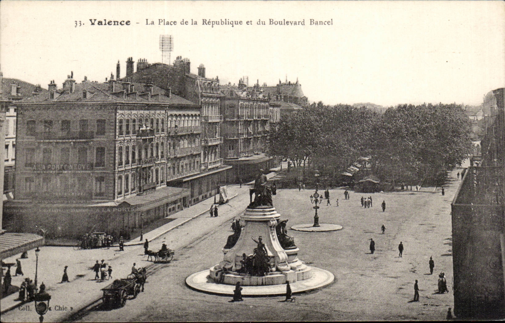 Valencia de CPA el lugar de la republica y del bulevar de Bancel