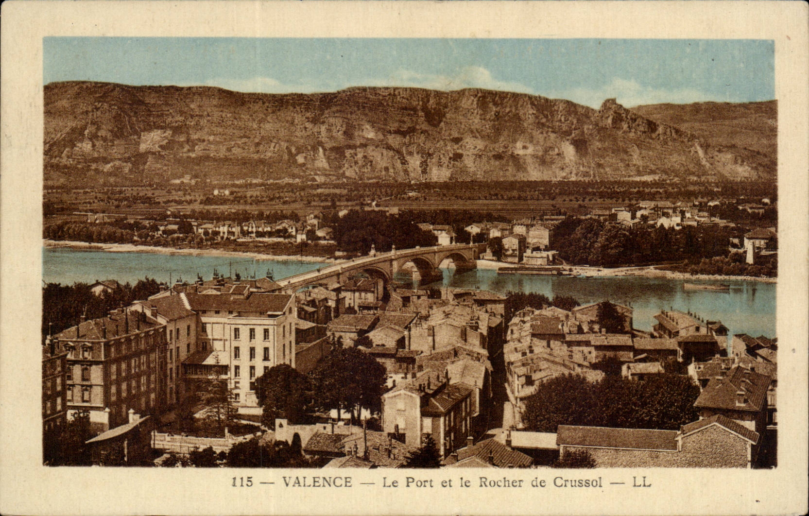 Valencia Le port de CPA y roca del EL de Crussol