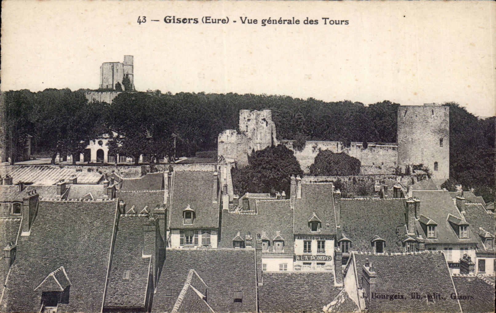 CPA Gisors Vue generale des tours