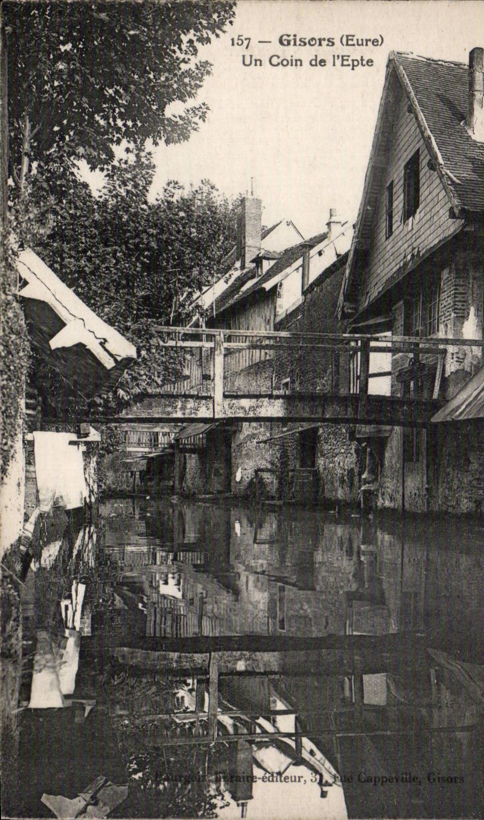 CPA Gisors Un coin de l'Epte