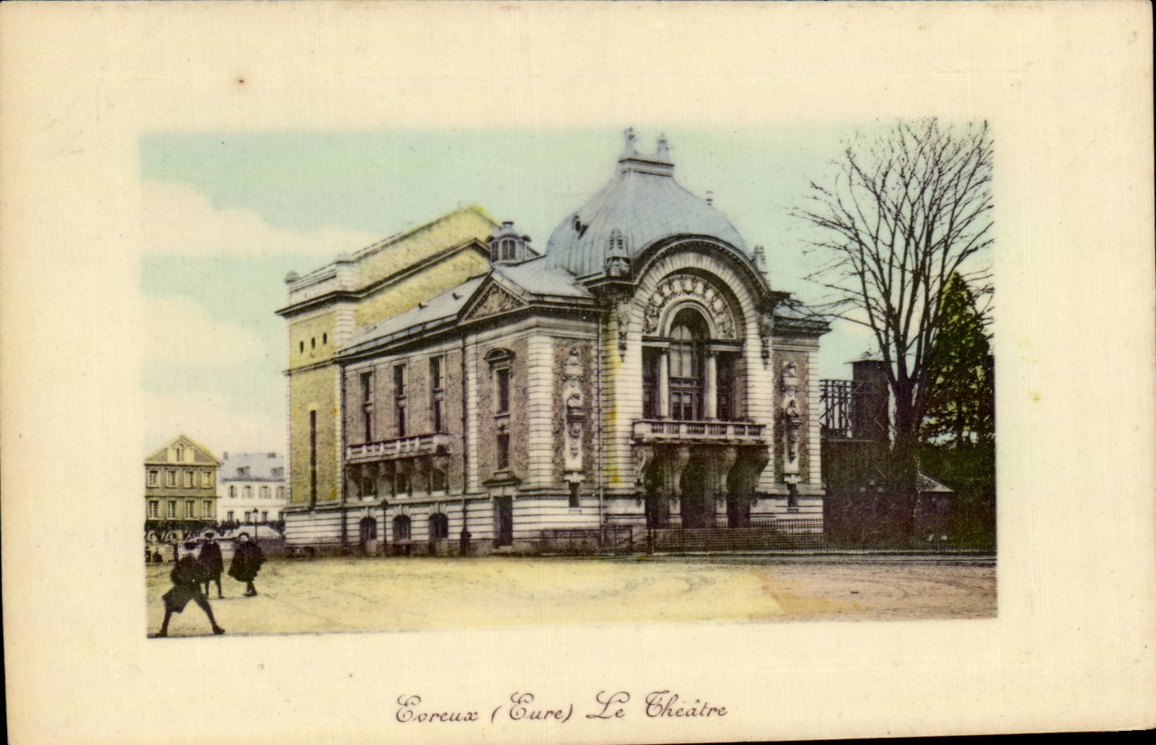 CPA Evreux Le theater Deco Arts