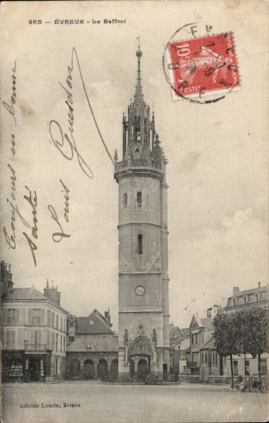 CPA Evreux Le beffroi