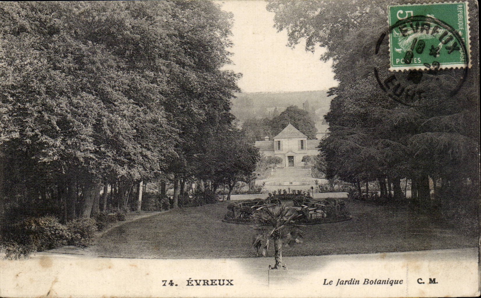 CPA Evreux Le botanical garden