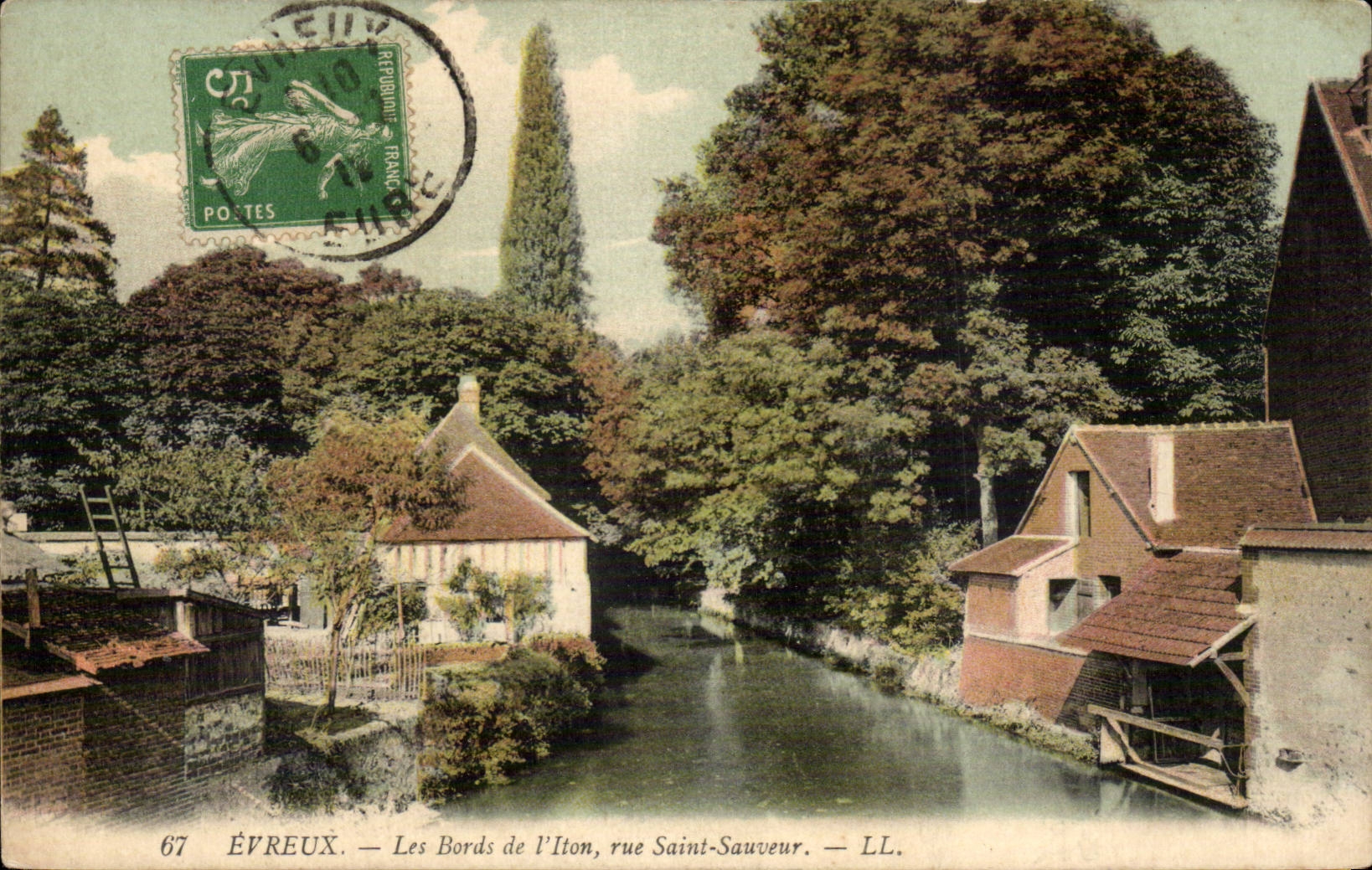 Bordes de CPA Evreux del ahorrador del santo de la calle de Iton