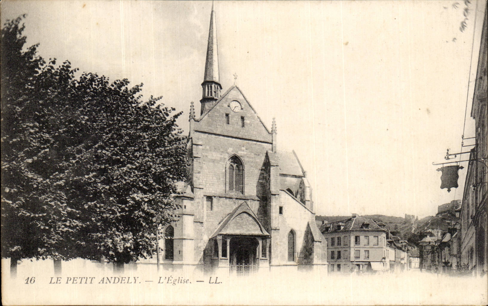 CPA Les Andelys Le petit Andely L'eglise