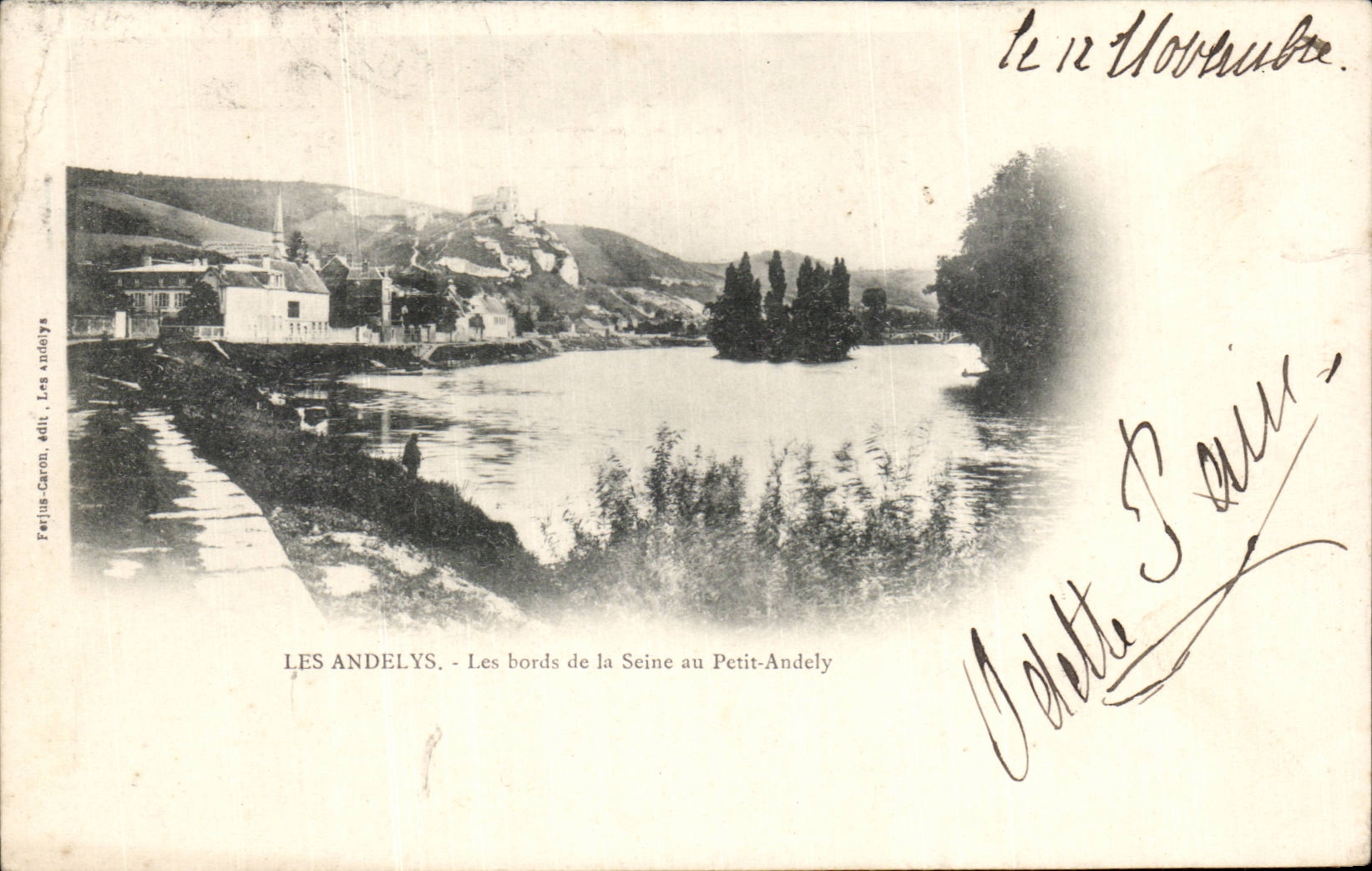 CPA Les Andelys LEs bords de la Seine au Petit Andely