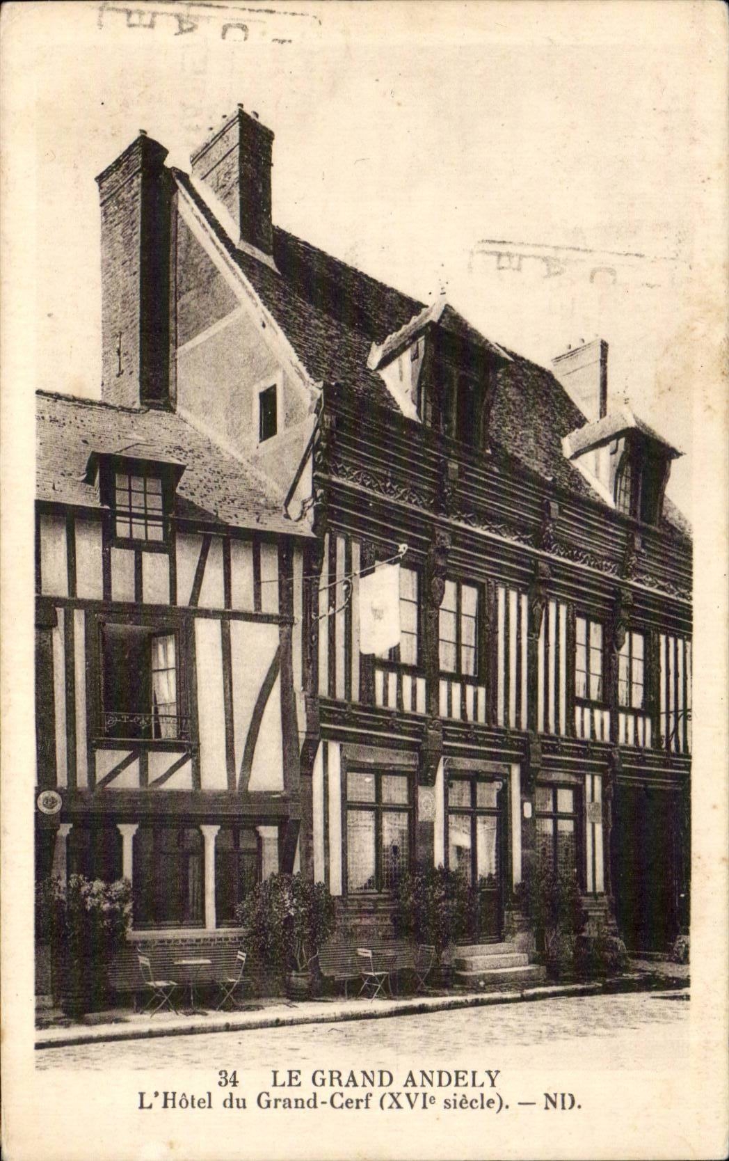 CPA Le Grand Andely L'hotel du grand cerf (16eme)
