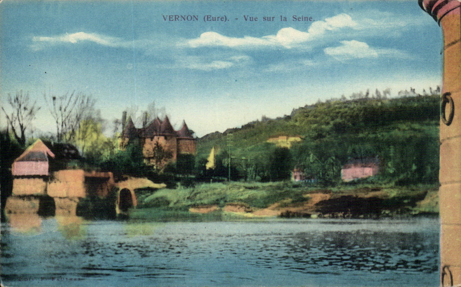 CPA Vernon visto en el Seine