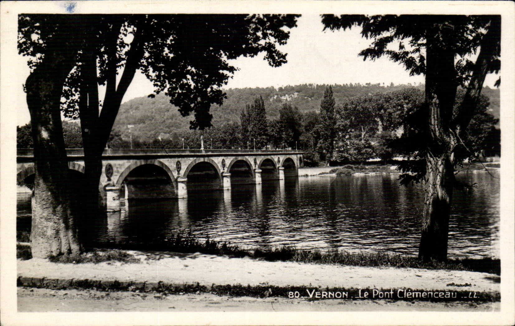 CPSM Vernon Le Clemenceau bridge