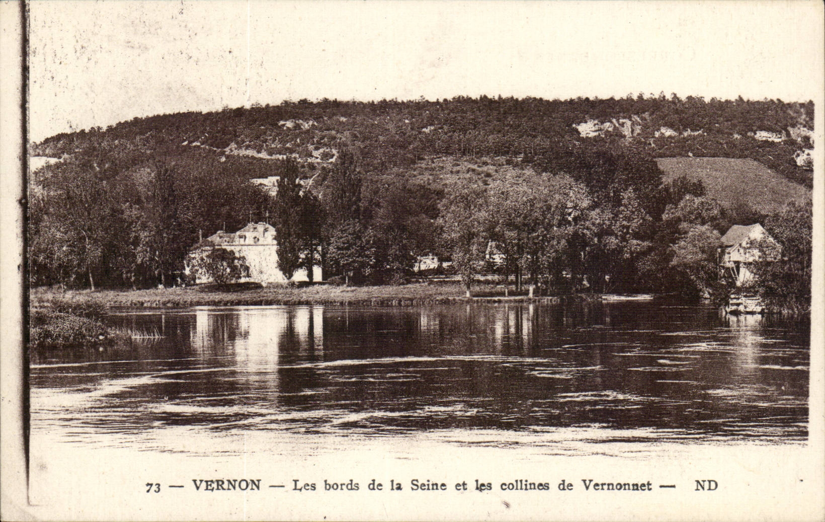 CPA Vernon edges of the Seine and hills of Vernonnet