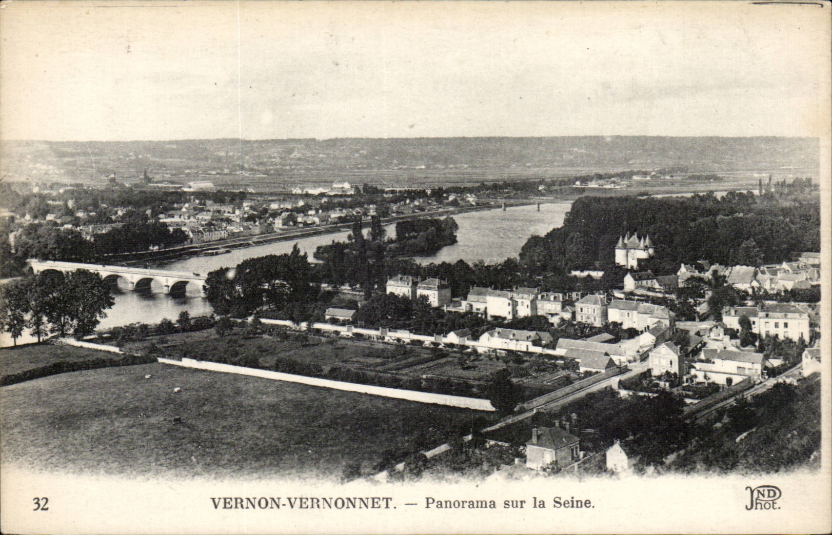 Panorama de CPA Vernon en el Seine