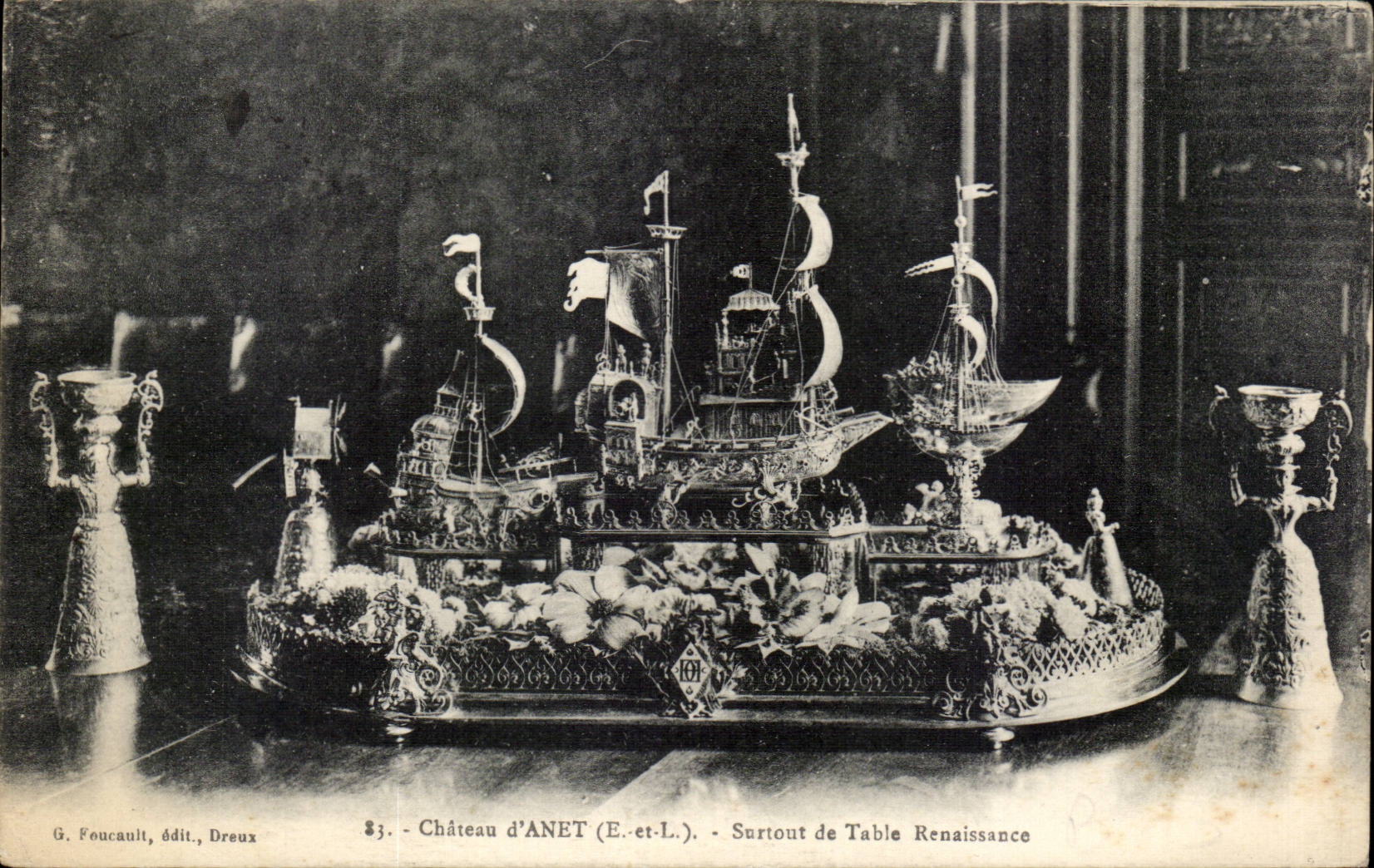 CPA Chateau d'Anet Surtout de table Renaissance