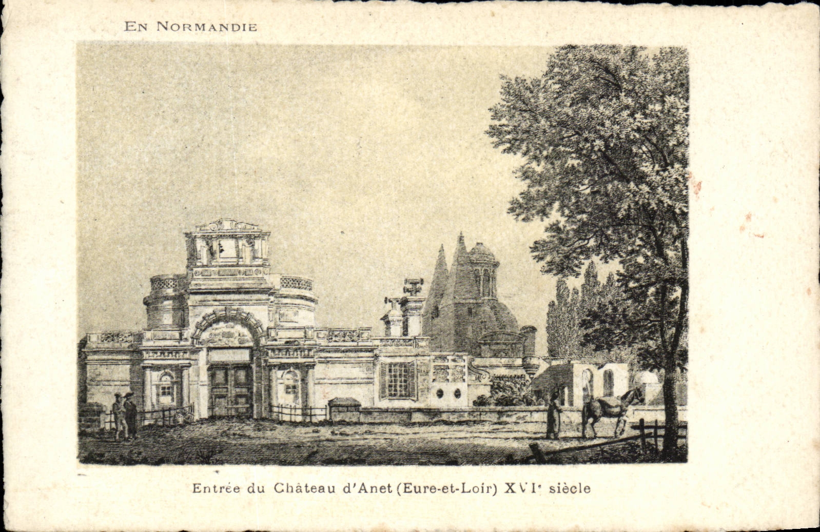 CPA Anet Entree du chateau