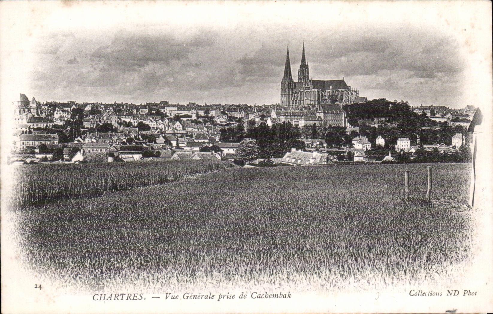CPA Chartres View taken of Cachembak
